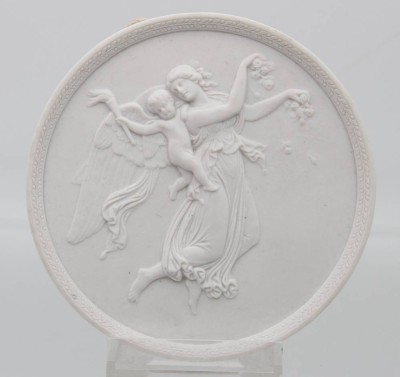 Auktion 359<br>Wandplakette, nach. Bertil Thorwaldsen, Royal Copenhagen, D-12cm [1]