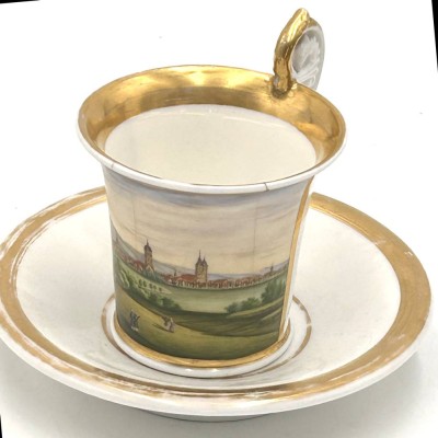 Auktion 359<br>Biedermeier-Ansichtentasse 
