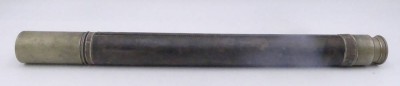 Auktion 359<br>Teleskop-Fernrohr, Messing mit Lederhülle, wohl 19.Jhd., max- L-64 cm, Optik in Ordnung [1]