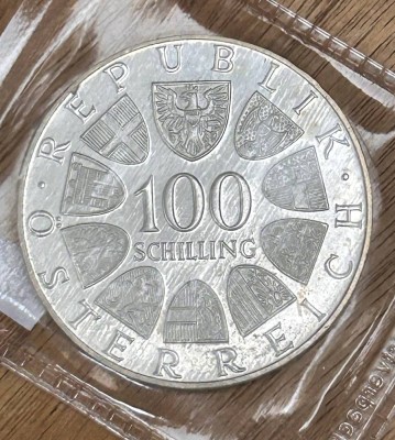 Auktion 359<br>100 Schilling, 1979, Austria, orig. verschweisst [1]