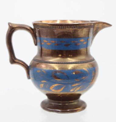 Auktion 359<br>Sahnekrug, Lüster, englisch, ca. H-11,5cm [1]