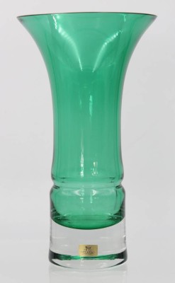 Auktion 359<br>Vase, Ludwigsthal, grün, ca. H-20cm [1]
