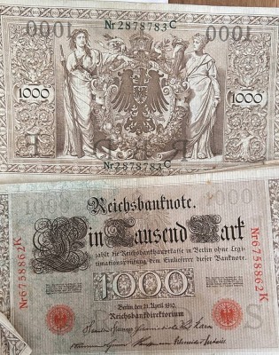Auktion 359<br>11x 1000 Reichsmark, 1910 [1]