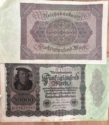 Auktion 359<br>5x 50.000  Mark, 1922 (Inflation) [1]