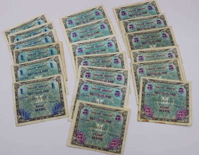Auktion 359<br>Konvolut div. Banknoten 