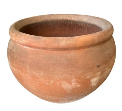 Auktion 359<br>Terracotta Pflanzgefäß rund XXL, H-48 cm, Innendurchmesser 51 cm [1]