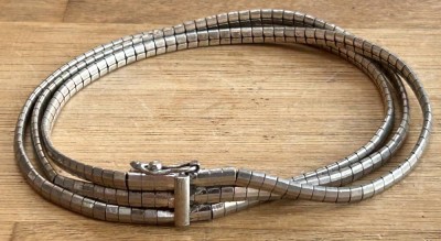 Auktion 359<br>3-reihiges Silber-Armband-800-, L-19 cm, 21 gr. [1]