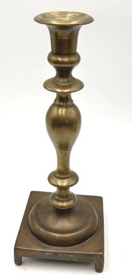 Auktion 359<br>schwerer Bronze Biedermeier-Kerzenleuchter, H-28 cm um 1850, 1,86 kg [1]