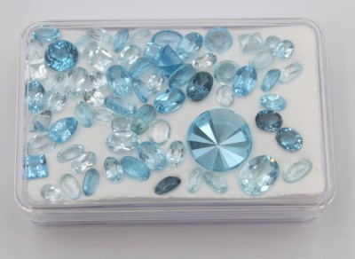 Auktion 359<br>Konvolut div. Blautopase, ca. 32ct [1]