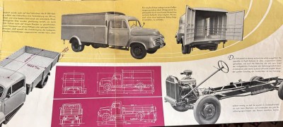 Auktion 359<br>Prospekt für 1 1/2 to Borgward  Klein-LKW um 1960 [1]