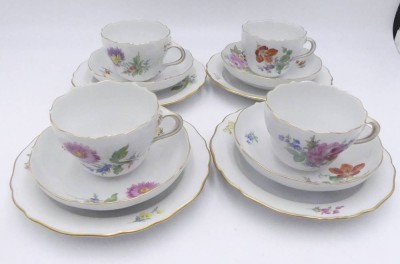 Auktion 359<br>4x komplette Kaffeegedecke 