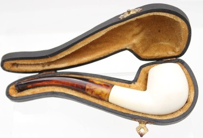 Auktion 359<br>Meerschaumpfeife, in Etui, ca. L-14cm [1]