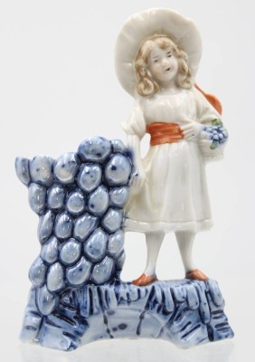 Auktion 363<br>Nippesfigur um 1900, verso gemarkt, bemalt, ca. H-11,5cm [1]