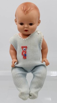 Auktion 359<br>Baby-Puppe, Minerva, älter, ca. H-35cm [1]