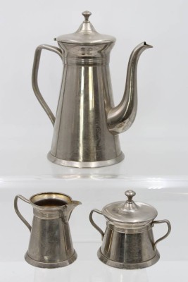 Auktion 359<br>Kaffeekern, 30/40er Jahre, vernickelt, ca. H-23cm [1]