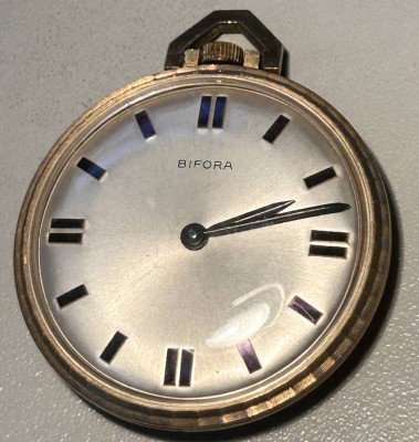Auktion 359<br>Bifora Frackuhr, Double-Gehäuse, Werk läuft [1]