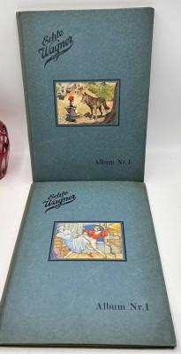 Auktion 369<br>2x Wagner Sammelalbum Nr. 1,beide nur  teilgefüllt, im 2 Band 1 sind nicht die richtigen Serien einsortiert [1]
