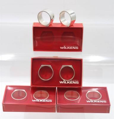Auktion 360<br>8x versilb. Serviettenringe, Wilkens, orig. Schachteln, ca. D-4cm [1]