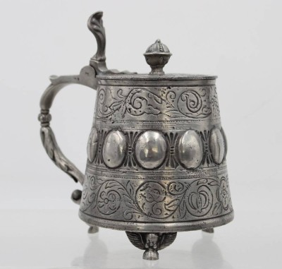 Auktion 360<br>Zinn-Krug nach antikem Vorbild, ca. H-15cm [1]