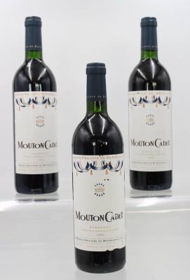Auktion 360<br>3 Flaschen Baron Philippe de Rothschild Mouton Cadet 1990/91, Bordeaux [1]