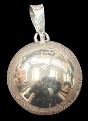 Auktion 360<br>gr. Anhänger, Klangkugel, Silber-925-, D-2,5 cm,  ca. 17 gr [1]