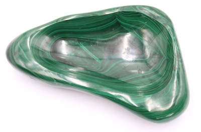 Auktion 360<br>Schale aus Malachit, ca, H-3,8cm B-19,5cm [1]