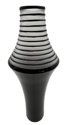 Auktion 360<br>hohe Kunstglasvase, H-47cm, D-max. 20 cm,. Handarbeit [1]