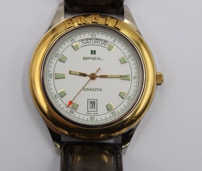 Auktion 360<br>Armbanduhr, Breil Dakota, Quarz, Werk nicht geprüft, guter Zustand, D-3,8cm [1]