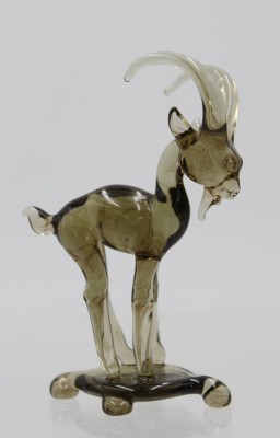 Auktion 360<br>fein gearbeiteter Glas-Steinbock, ca. H-9,7cm [1]