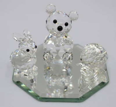 Auktion 360<br>3x div. Swarovski-Figuren, Teddy, Schnecke und Hase, Schnecke nicht gemarkt, ca. H-4,4cm [1]