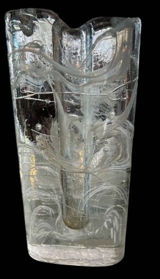 Auktion 360<br>Solifleur Blockvase, H-24 cm, B-11 cm [1]