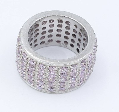 Auktion 360<br>925er Silberring mit rosa Steinen, RG 51, 13,2 g [1]