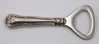 Auktion 360<br>Flaschenöffner,830er  Silbergriff,  COHR, Dänemark, L-10cm [1]