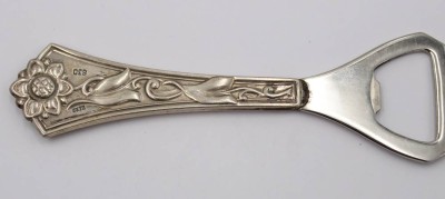 Auktion 360<br>Flaschenöffner, 830er Silbergriff, Dänemark, L-11,5cm [1]