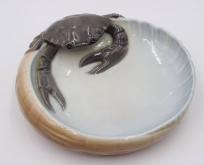 Auktion 360<br>kleine Krebsschale von Royal Copenhagen, Nr.3131, Entw. Erik Nielsen, D-16cm [1]