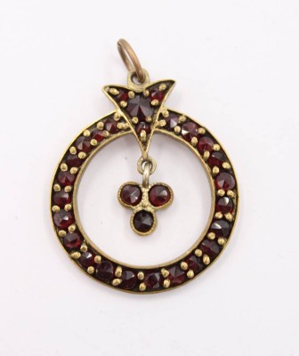 Auktion 360<br>antiker Granat-Anhänger, ca. D-3cm [1]