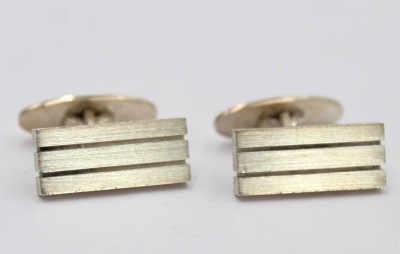 Auktion 360<br>Paar Manschettenknöpfe, Sterling, Danmark, 16,4gr., B-2cm [1]