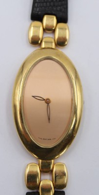 Auktion 360<br>Damen-Armbanduhr, Antima, goldfarben, Quarzwerk nicht geprüft, guter Zustand, ca. 4,5 x 2,8cm [1]