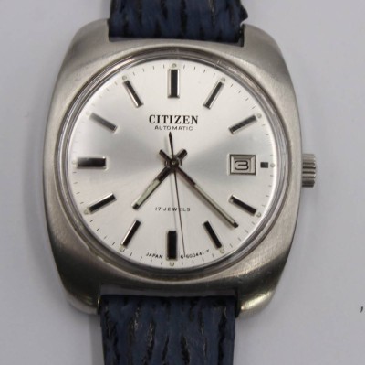 Auktion 360<br>Herrenarmbanduhr, Citizen Automatic, Werk läuft, guter Zustand, ca. D-3,5cm [1]