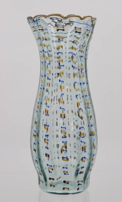 Auktion 360<br>hohe Vase, Emaillemalerei, ca. H-26cm [1]