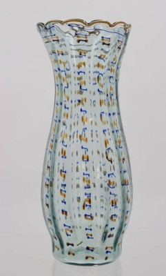 Auktion 360<br>hohe Vase, Emaillemalerei, ca. H-26cm [1]