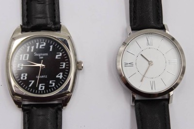Auktion 360<br>2 div. Armbanduhren, Quarzwerke, 1x Stegmann. Werke nicht geprüft, gute Erhaltungen, je ca. D-3,3cm [1]