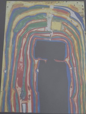 Auktion 360<br>Friedensreich HUNDERTWASSER (1928-2000),Kunstdruck, ger/Glas, RG 61x46 cm [1]