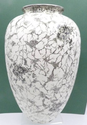 Auktion 360<br>Bodenvase Villeroy & Boch Alt-Mettlacher Kupferstiche, ca. 40 cm [1]