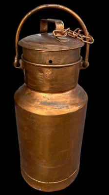 Auktion 360<br>grosse, schwere Kupfer Milchkanne, gestempelt 1950, H-ca. 60 cm [1]