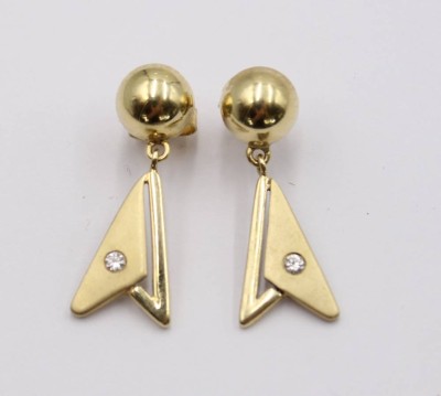 Auktion 360<br>Paar 585er GG Ohrstecker je mit kl. Brillant, zus. 3,5gr., ca. L-2,5cm [1]