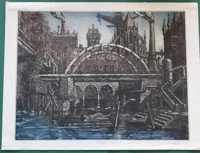 Auktion 360<br>Christoph RACKWITZ (1956), Farbradierung, betitelt 