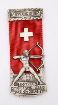 Auktion 360<br>Schützenabzeichen, Eidg. Kleinkaliberschiessen Zürich 1938 [1]