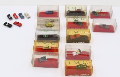 Auktion 360<br>18x div, Miniatur-Modelle, U.M.I. und Fleischmann, ca. L-2,5cm [1]