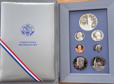 Auktion 360<br>USA  Prestige Set 1986 in  Album [1]